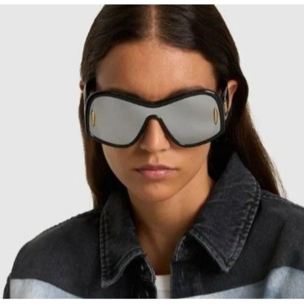 NEW LW40131I 01C, UNISEX OVERSIZED SUNGLASSES LOEWE LW40131I 01C